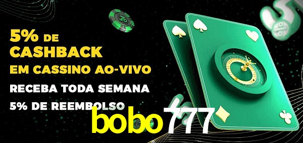 Promoções do cassino ao Vivo bobo777